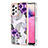 Funda Silicona Gel Goma Patron de Moda Carcasa Y03B para Samsung Galaxy A33 5G Morado