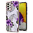 Funda Silicona Gel Goma Patron de Moda Carcasa Y03B para Samsung Galaxy A72 4G Morado