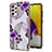 Funda Silicona Gel Goma Patron de Moda Carcasa Y03B para Samsung Galaxy A72 5G Morado