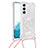 Funda Silicona Gel Goma Patron de Moda Carcasa Y03B para Samsung Galaxy S22 Plus 5G Blanco