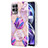 Funda Silicona Gel Goma Patron de Moda Carcasa Y04B para Realme 8i Purpura Claro