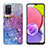 Funda Silicona Gel Goma Patron de Moda Carcasa Y04B para Samsung Galaxy F02S SM-E025F Morado