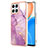 Funda Silicona Gel Goma Patron de Moda Carcasa Y05B para Huawei Honor X8 4G Purpura Claro