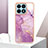 Funda Silicona Gel Goma Patron de Moda Carcasa Y05B para Huawei Honor X8a 4G Purpura Claro