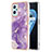 Funda Silicona Gel Goma Patron de Moda Carcasa Y05B para Oppo K10 4G Morado