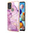 Funda Silicona Gel Goma Patron de Moda Carcasa Y05B para Samsung Galaxy A21s Purpura Claro