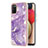 Funda Silicona Gel Goma Patron de Moda Carcasa Y05B para Samsung Galaxy M02s Morado