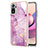 Funda Silicona Gel Goma Patron de Moda Carcasa Y05B para Xiaomi Redmi Note 10S 4G Purpura Claro