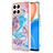 Funda Silicona Gel Goma Patron de Moda Carcasa Y06B para Huawei Honor X8 4G Azul