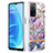 Funda Silicona Gel Goma Patron de Moda Carcasa Y06B para Oppo A53s 5G Purpura Claro