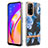 Funda Silicona Gel Goma Patron de Moda Carcasa Y06B para Oppo F19 Pro+ Plus 5G Azul