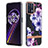 Funda Silicona Gel Goma Patron de Moda Carcasa Y06B para Realme 9 Pro 5G Morado