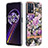 Funda Silicona Gel Goma Patron de Moda Carcasa Y06B para Realme 9 Pro 5G Purpura Claro