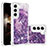 Funda Silicona Gel Goma Patron de Moda Carcasa Y06B para Samsung Galaxy S24 5G Morado