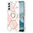 Funda Silicona Gel Goma Patron de Moda Carcasa Y13B para Samsung Galaxy S22 5G Rosa