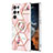 Funda Silicona Gel Goma Patron de Moda Carcasa Y14B para Samsung Galaxy S23 Ultra 5G Rosa