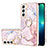 Funda Silicona Gel Goma Patron de Moda Carcasa Y16B para Samsung Galaxy S21 FE 5G Rosa