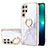 Funda Silicona Gel Goma Patron de Moda Carcasa Y16B para Samsung Galaxy S23 Ultra 5G Blanco