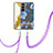 Funda Silicona Gel Goma Patron de Moda Carcasa Y22B para Samsung Galaxy S21 FE 5G Azul