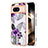 Funda Silicona Gel Goma Patron de Moda Carcasa YB3 para Google Pixel 8a 5G Morado