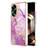 Funda Silicona Gel Goma Patron de Moda Carcasa YB5 para Oppo A18 Purpura Claro