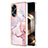 Funda Silicona Gel Goma Patron de Moda Carcasa YB5 para Oppo A78 4G Rosa