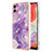 Funda Silicona Gel Goma Patron de Moda Carcasa YB5 para Samsung Galaxy M04 Morado