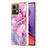 Funda Silicona Gel Goma Patron de Moda Carcasa YB7 para Motorola Moto G84 5G Purpura Claro