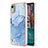 Funda Silicona Gel Goma Patron de Moda Carcasa YB7 para Nokia C12 Plus Azul