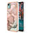 Funda Silicona Gel Goma Patron de Moda Carcasa YB7 para Nokia C12 Plus Rosa