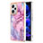 Funda Silicona Gel Goma Patron de Moda Carcasa YB7 para Xiaomi Redmi Note 12 Pro+ Plus 5G Purpura Claro