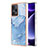 Funda Silicona Gel Goma Patron de Moda Carcasa YB7 para Xiaomi Redmi Note 12 Turbo 5G Azul