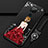 Funda Silicona Gel Goma Vestido de Novia Carcasa K01 para Xiaomi Redmi 10X 4G Rojo y Negro