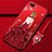 Funda Silicona Gel Goma Vestido de Novia Carcasa M02 para Oppo R17 Neo Rojo