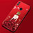 Funda Silicona Gel Goma Vestido de Novia Carcasa para Huawei Honor View 10 Lite Rojo