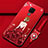 Funda Silicona Gel Goma Vestido de Novia Carcasa para Huawei Mate 20 X 5G Rojo