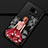 Funda Silicona Gel Goma Vestido de Novia Carcasa para Huawei Nova 5i Pro Rojo y Negro