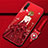 Funda Silicona Gel Goma Vestido de Novia Carcasa para Huawei P Smart Pro (2019) Rojo