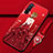 Funda Silicona Gel Goma Vestido de Novia Carcasa para Oppo K7 5G Rojo