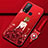 Funda Silicona Gel Goma Vestido de Novia Carcasa para Vivo Y50 Rojo