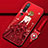 Funda Silicona Gel Goma Vestido de Novia Carcasa para Xiaomi Mi 10 Rojo