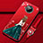 Funda Silicona Gel Goma Vestido de Novia Carcasa para Xiaomi Mi 10i 5G Rojo Rosa