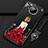 Funda Silicona Gel Goma Vestido de Novia Carcasa para Xiaomi Mi 10i 5G Rojo y Negro
