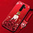 Funda Silicona Gel Goma Vestido de Novia Carcasa para Xiaomi Redmi Note 8 Pro Rojo