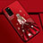 Funda Silicona Gel Goma Vestido de Novia Carcasa S01 para Huawei Honor V30 5G Rojo Rosa