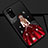 Funda Silicona Gel Goma Vestido de Novia Carcasa S01 para Huawei Honor V30 5G Rojo y Negro
