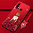 Funda Silicona Gel Goma Vestido de Novia Carcasa S01 para Huawei P20 Lite (2019) Rojo