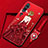 Funda Silicona Gel Goma Vestido de Novia Carcasa S01 para Xiaomi Mi Note 10 Rojo