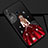 Funda Silicona Gel Goma Vestido de Novia Carcasa Z01 para Huawei P Smart+ Plus (2019) Rojo y Negro