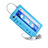 Funda Silicona Goma Cassette para Apple iPhone 4S Azul Cielo